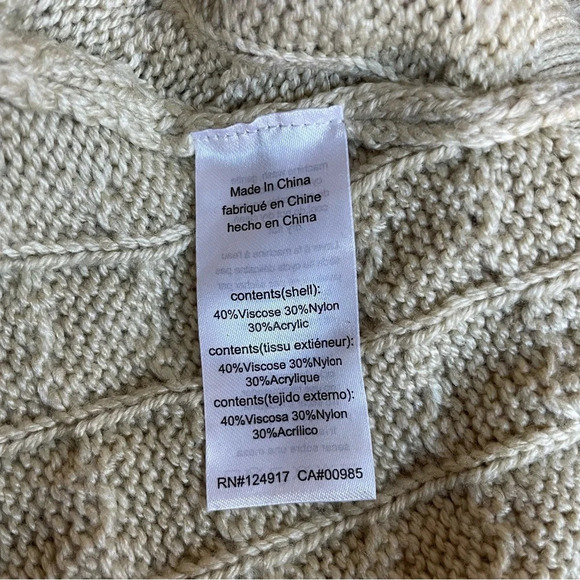 New! Danielle Bernstein desert tan color mock neck sweater NWT 30656 - Picture 8 of 10